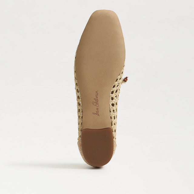 Sam Edelman | Marcie Windowpane Weave Flat - Bleached Beechwood