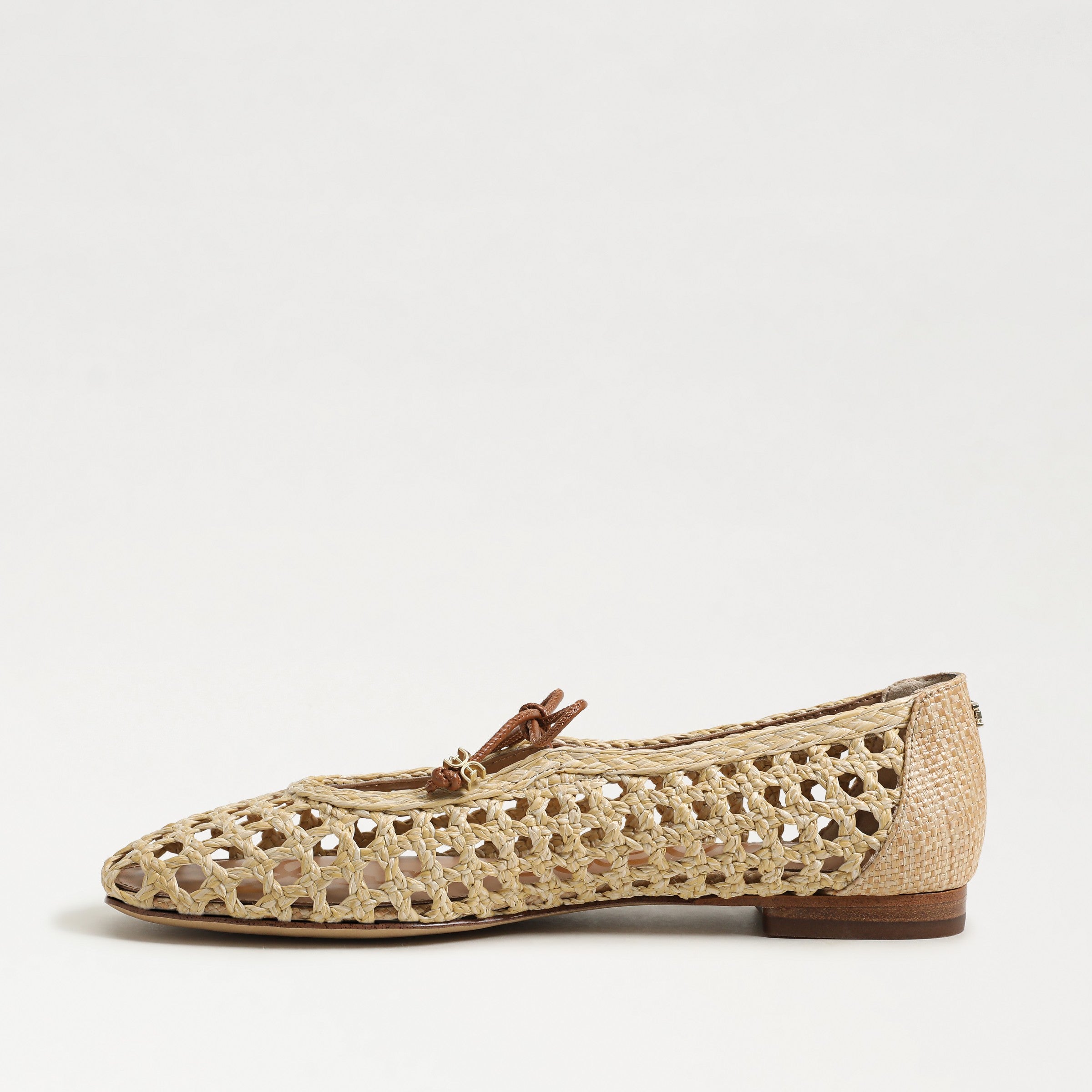 Sam Edelman | Marcie Windowpane Weave Flat - Bleached Beechwood