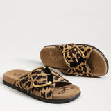 Sam Edelman | Darla Buckle Slide Sandal- Tan Leopard