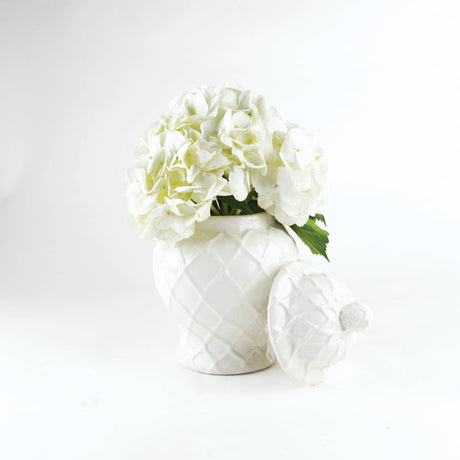 8 Oak Lane | White Textured Ginger Jar - Small