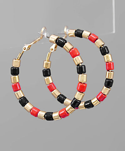 Beads Metal & Acrylic Hoops