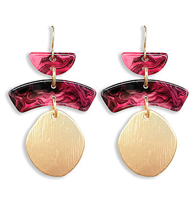 Madison’s Exclusive | Marble Luxe Statement Earrings