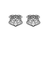 15mm Bulldog Filigree Earrings
