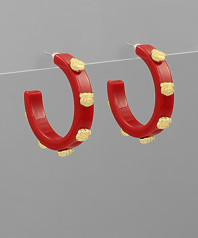 Madison's Exclusive | Saturday Spirit Hoop Earrings