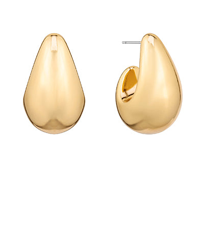 Madison's Exclusive | 30mm Puffy Teardrop Open Hoops