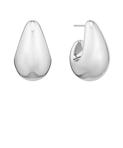 Madison's Exclusive | 30mm Puffy Teardrop Open Hoops