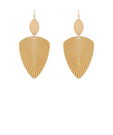 Madison's Exclusive | Leaf & Oval Dangle Earrings