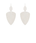 Madison's Exclusive | Leaf & Oval Dangle Earrings