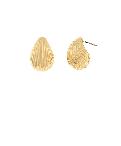 Madison's Exclusive | Spiral Textured Dome Shaped Earrings