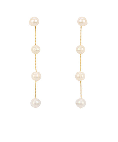 Madison's Exclusive | 5mm Freshwater Pear Drop Earrings