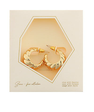 Madison's Exclusive | Twisted Gold Hoops