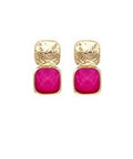 Madison's Exclusive | Bold Stone & Metal Earrings