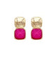 Madison's Exclusive | Bold Stone & Metal Earrings