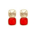 Madison's Exclusive | Bold Stone & Metal Earrings