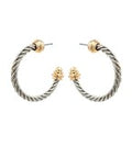 Madison's Exclusive | Edge Ball Accent Twisted Metal Hoops