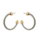 Madison's Exclusive | Edge Ball Accent Twisted Metal Hoops