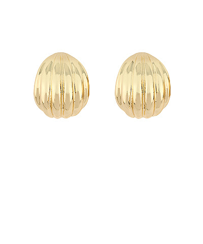 Madison's Exclusive | Ribbed Curved Open Hoops