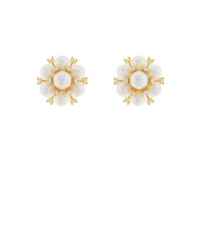 Madison's Exclusive | 15mm Cluster Pearl Earrings