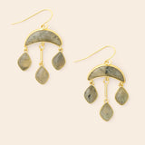 Scout | Stone Crescent Drop Earring - Labradorite/Gold
