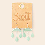 Scout | Stone Crescent Drop Earring - Amazonite/Silver