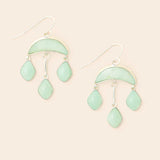 Scout | Stone Crescent Drop Earring - Amazonite/Silver