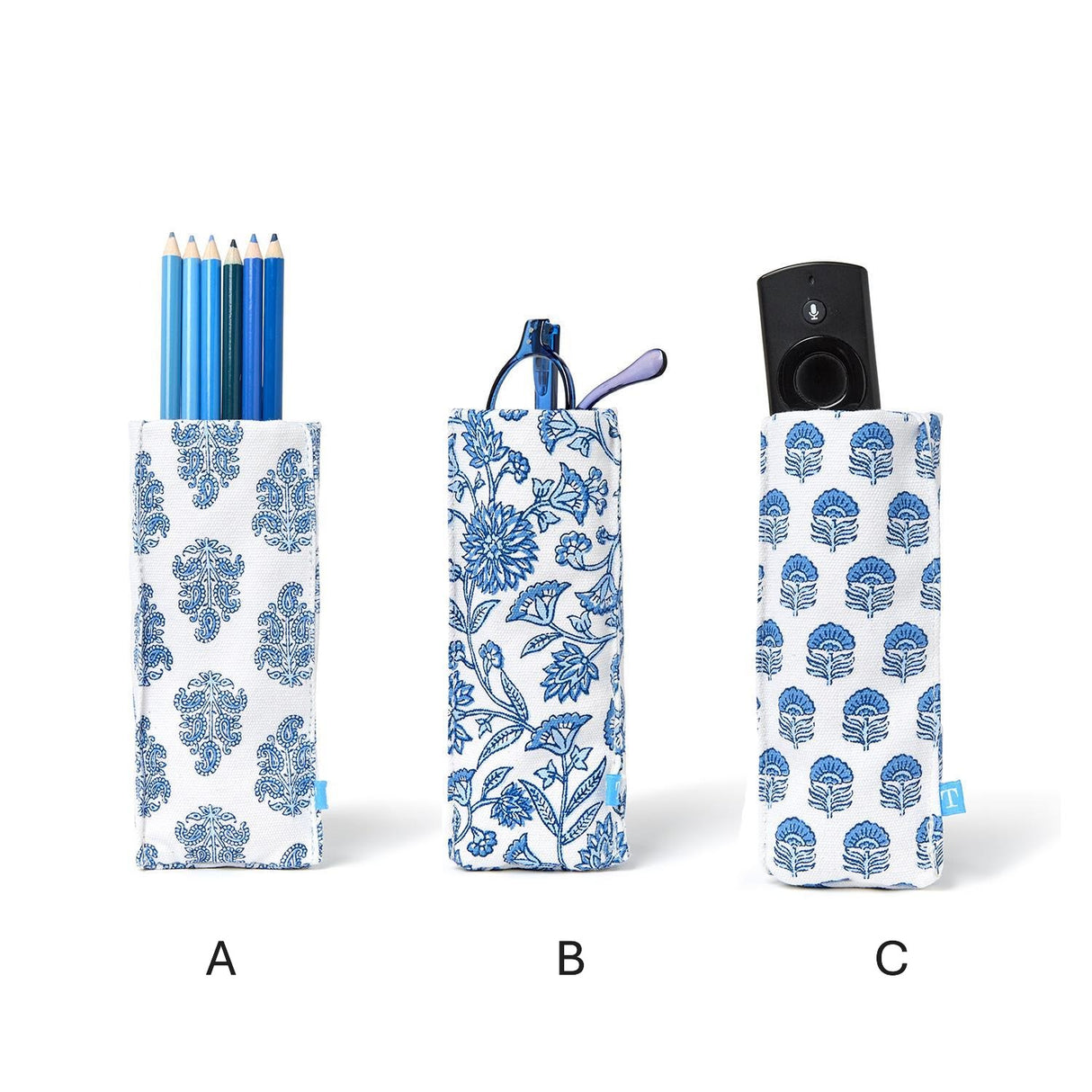 Two's Company | Looking Good Blue Block Eyeglass Holder