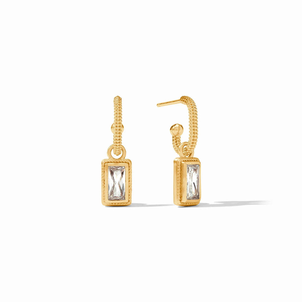 Julie Vos | Baguette Hoop & Charm Earring