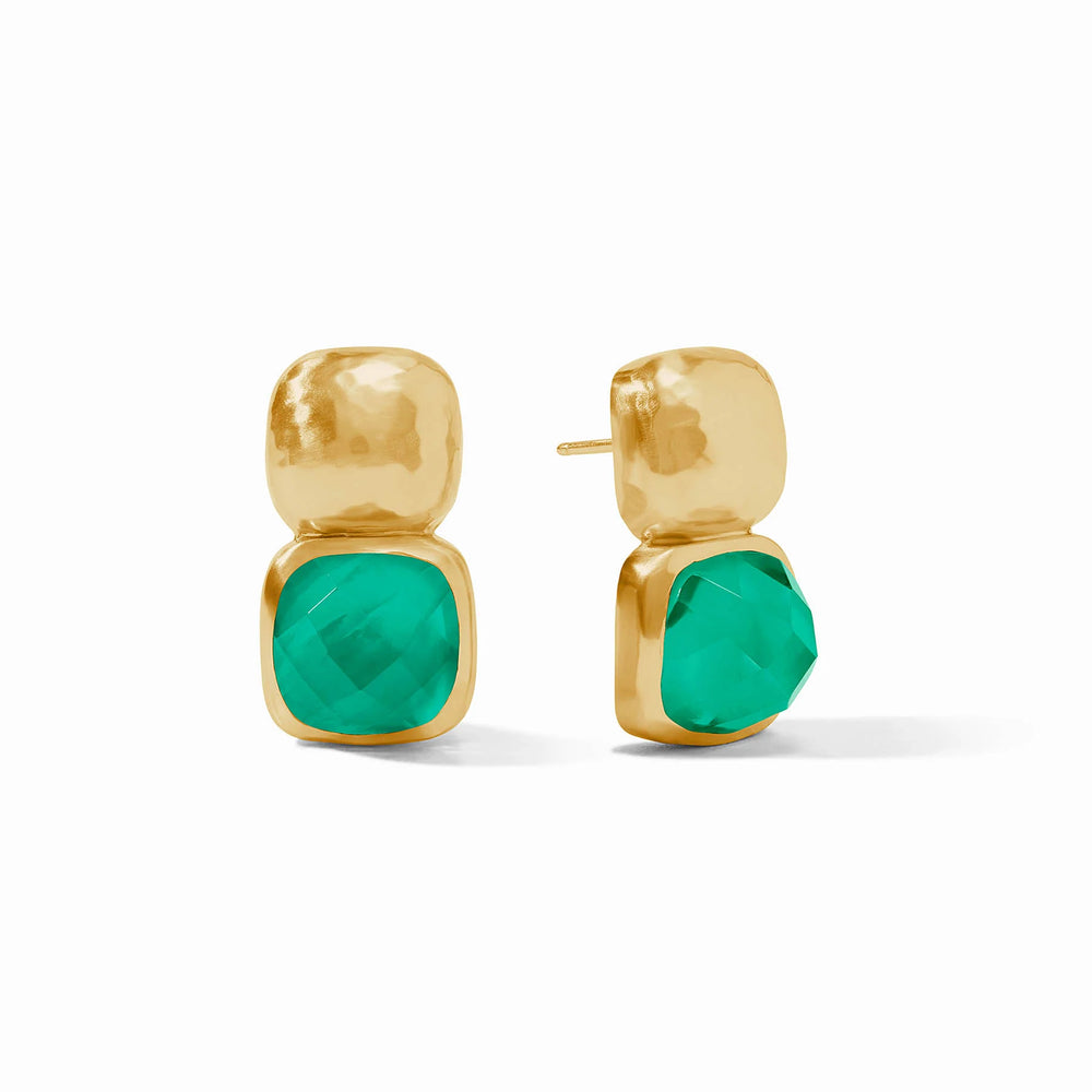 Julie Vos | Catalina Earring - Iridescent Emerald Green