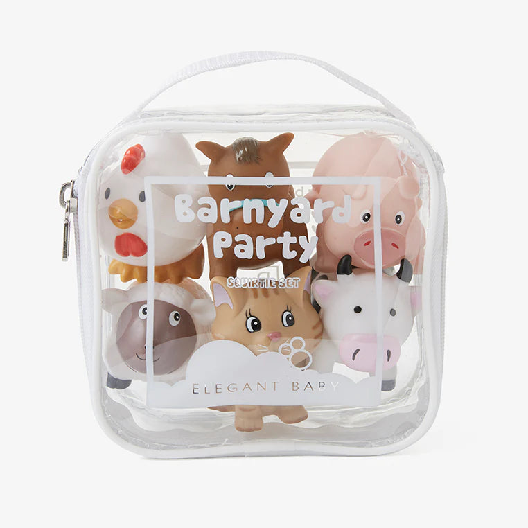 Elegant Baby | Barnyard Party Squirtie Baby Bath Toys