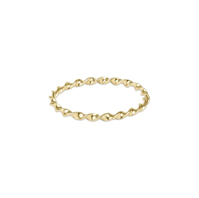 Enewton | Classic Gold Twisted Thin Band Ring