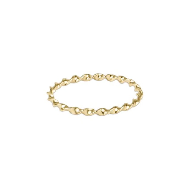 Enewton | Classic Gold Twisted Thin Band Ring
