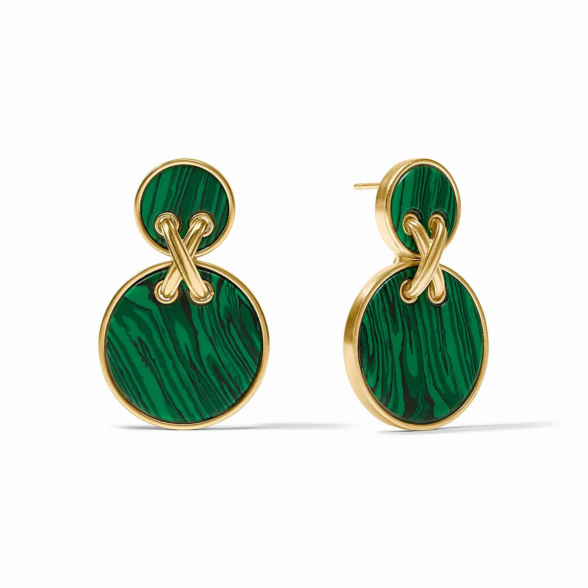 Julie Vos | Essex Statement Earring - Malachite Green