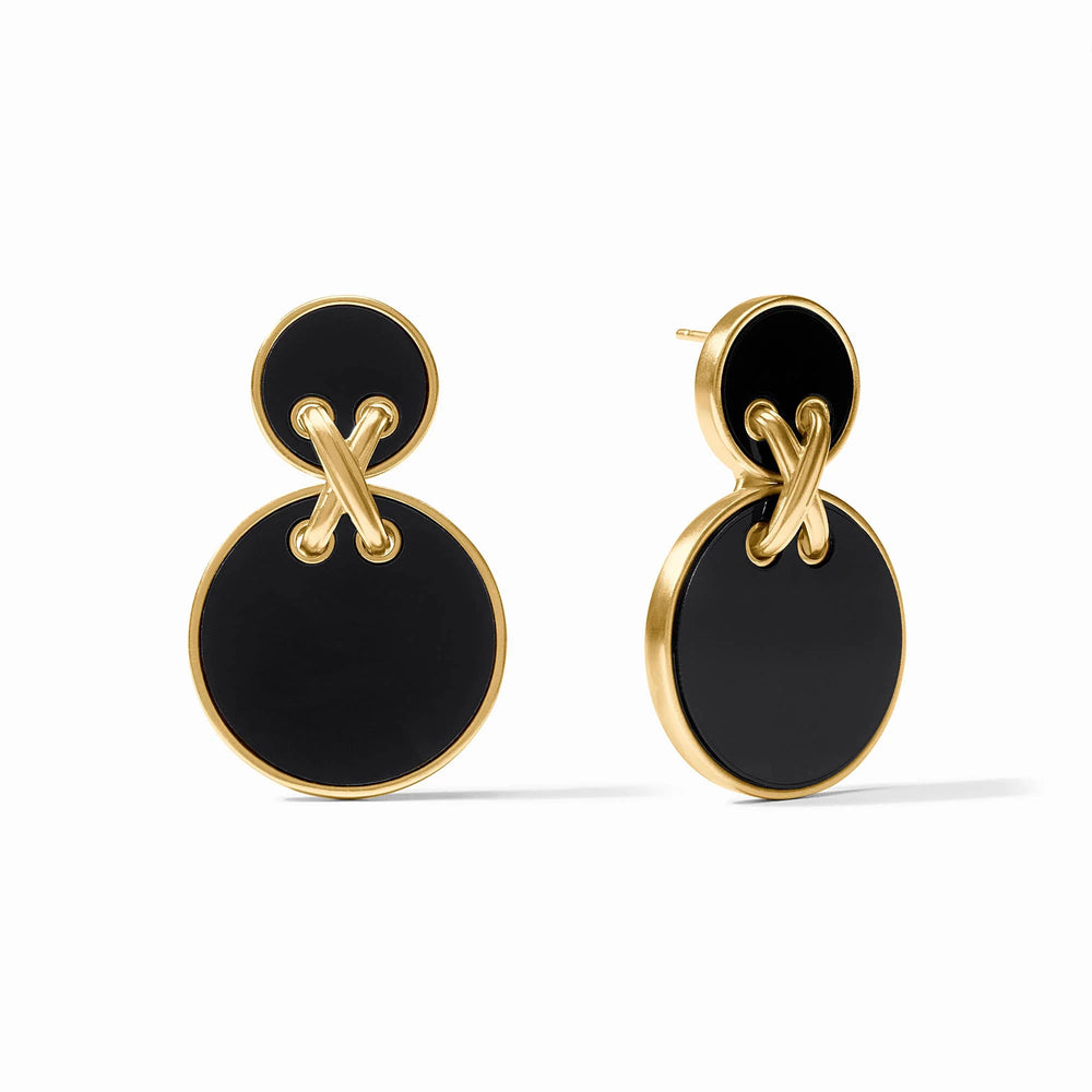 Julie Vos | Essex Statement Earring - Obsidian Black