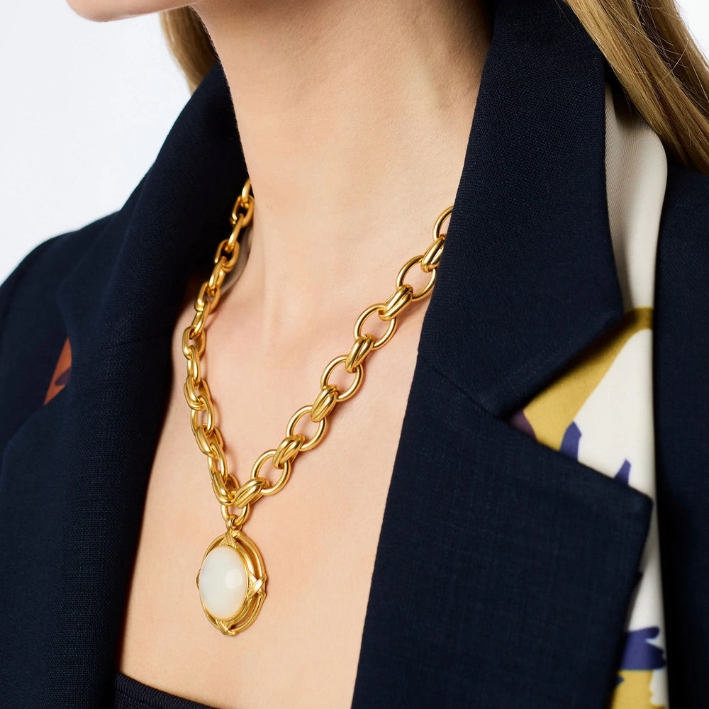 Julie Vos | Essex Statement Necklace - Mother of Pearl