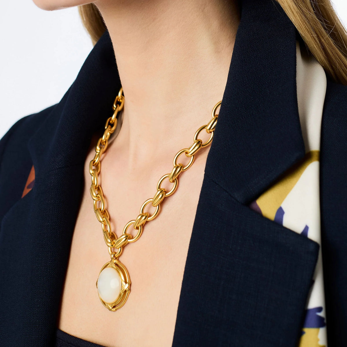 Julie Vos | Essex Statement Necklace - Mother of Pearl