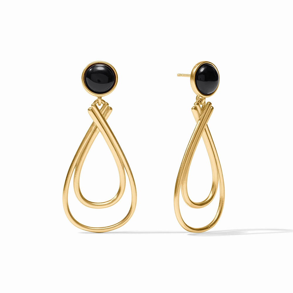 Julie Vos | Essex Stone Earring - Obsidian Black