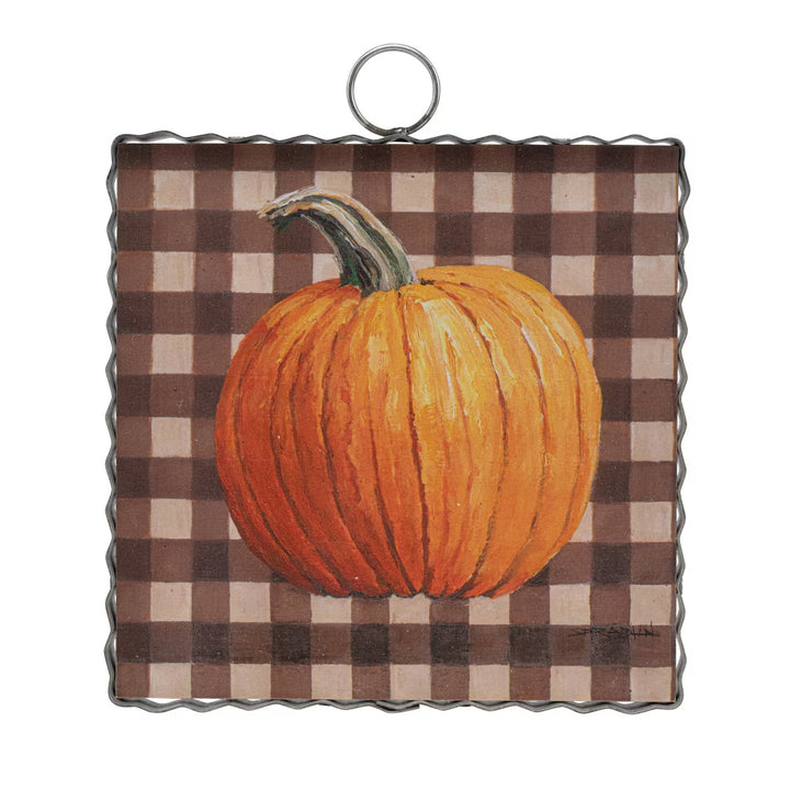 The Round Top Collection | Mini Gallery - Pumpkin on Checks