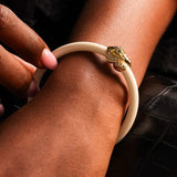 BuDhaGirl | Fauna Elephant All Weather Bangle® (AWB®) - Ivory