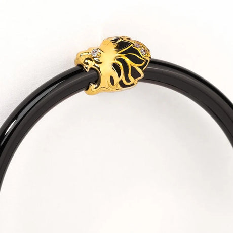 BuDhaGirl | Fauna Lion All Weather Bangle® (AWB®) - Black