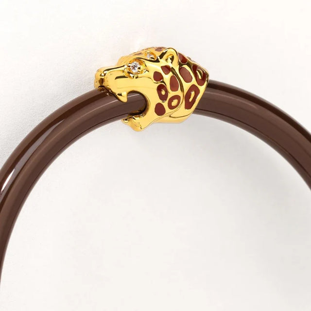 BuDhaGirl | Fauna Panther All Weather Bangle® (AWB®) - Chocolate