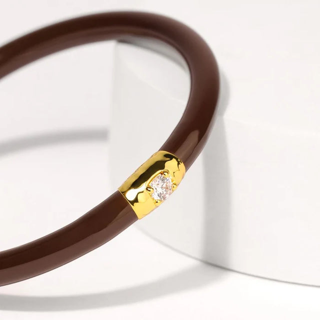 BuDhaGirl | Fauna Panther All Weather Bangle® (AWB®) - Chocolate