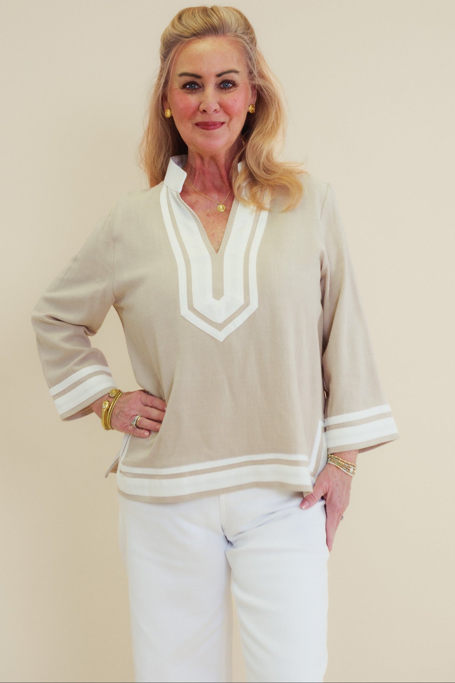 The Sandstone Elegance Top