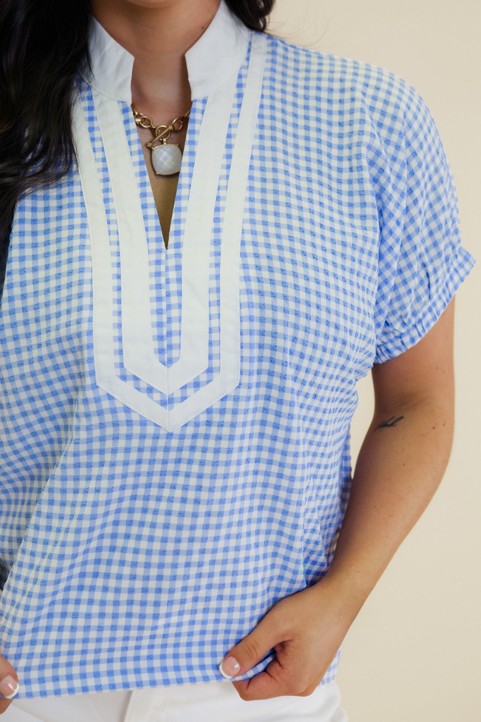 The Classic Gingham Lane Top