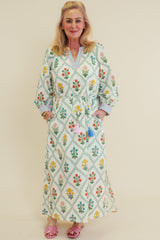 Willow Bloom Tassel Tie Midi Dress