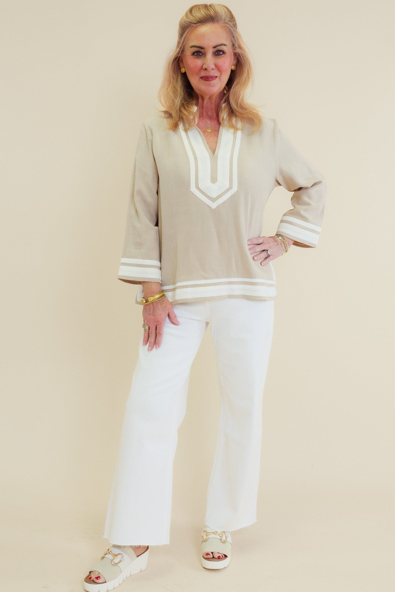 The Sandstone Elegance Top