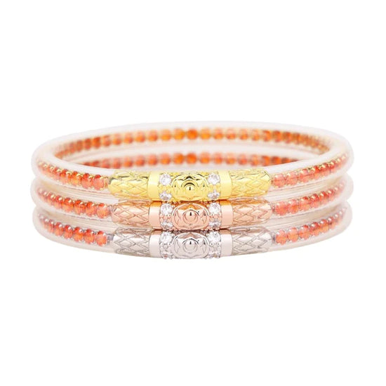 BudhaGirl | Three Queens All Weather Bangles - Flame (Final Sale)