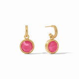 Julie Vos | Fleur-de-Lis Hoop & Charm Earring