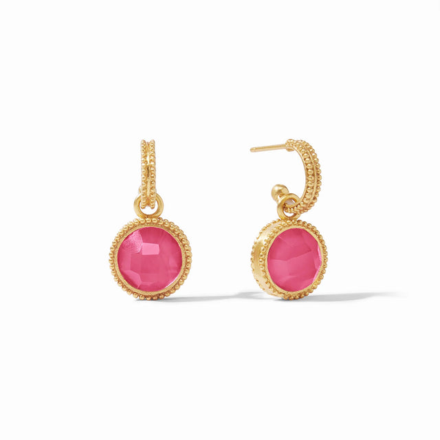 Julie Vos | Fleur-de-Lis Hoop & Charm Earring