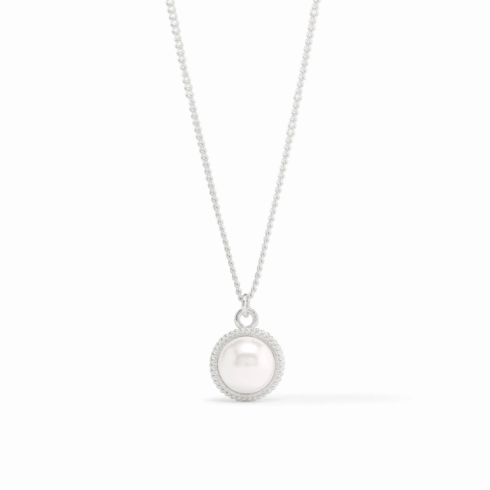 Julie Vos | Fleur-de-Lis Solitaire Necklace - Silver