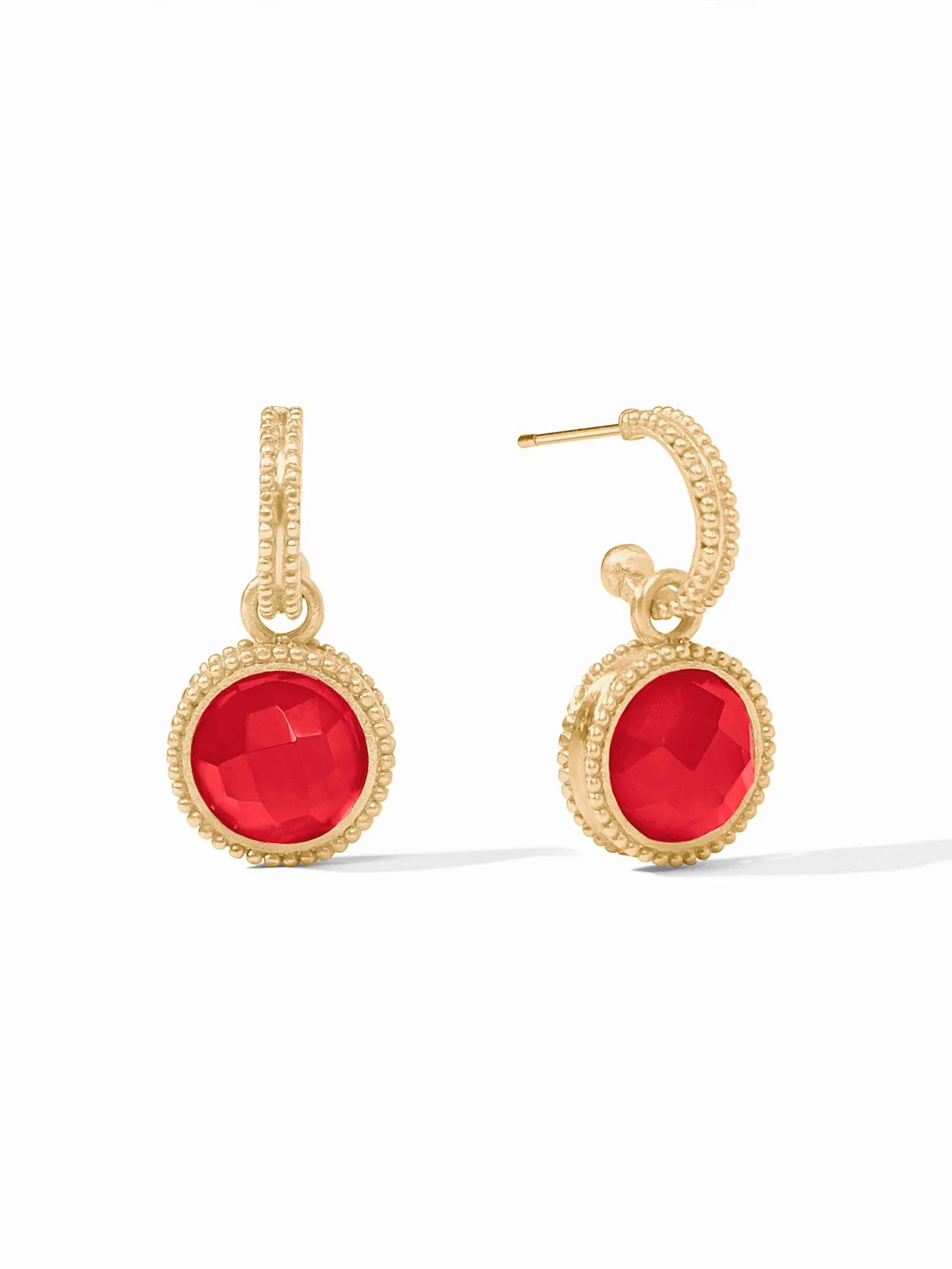 Julie Vos | Fleur-de-Lis Hoop & Charm Earring